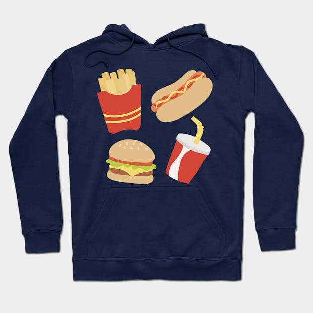 fast food Hoodie by osnapitzami